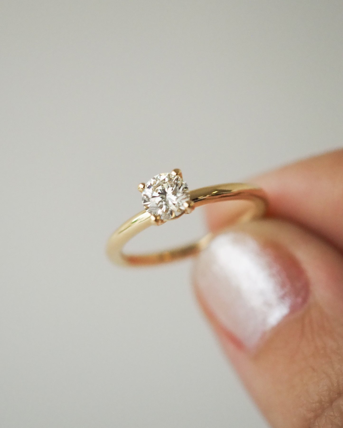 Round Swirl Semi Pave Engagement Ring – 1 CT Moissanite Diamond