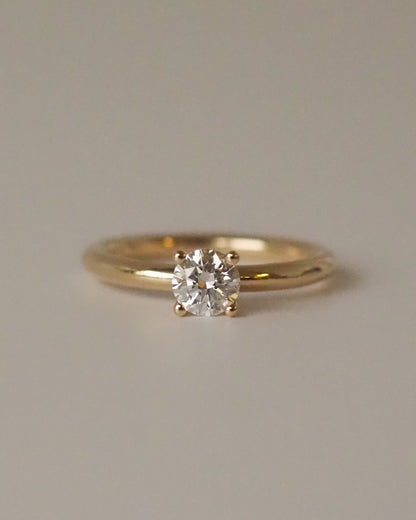 Round Swirl Semi Pave Engagement Ring – 1 CT Moissanite Diamond