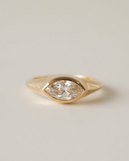Round Swirl Semi Pave Engagement Ring – 1 CT Moissanite Diamond