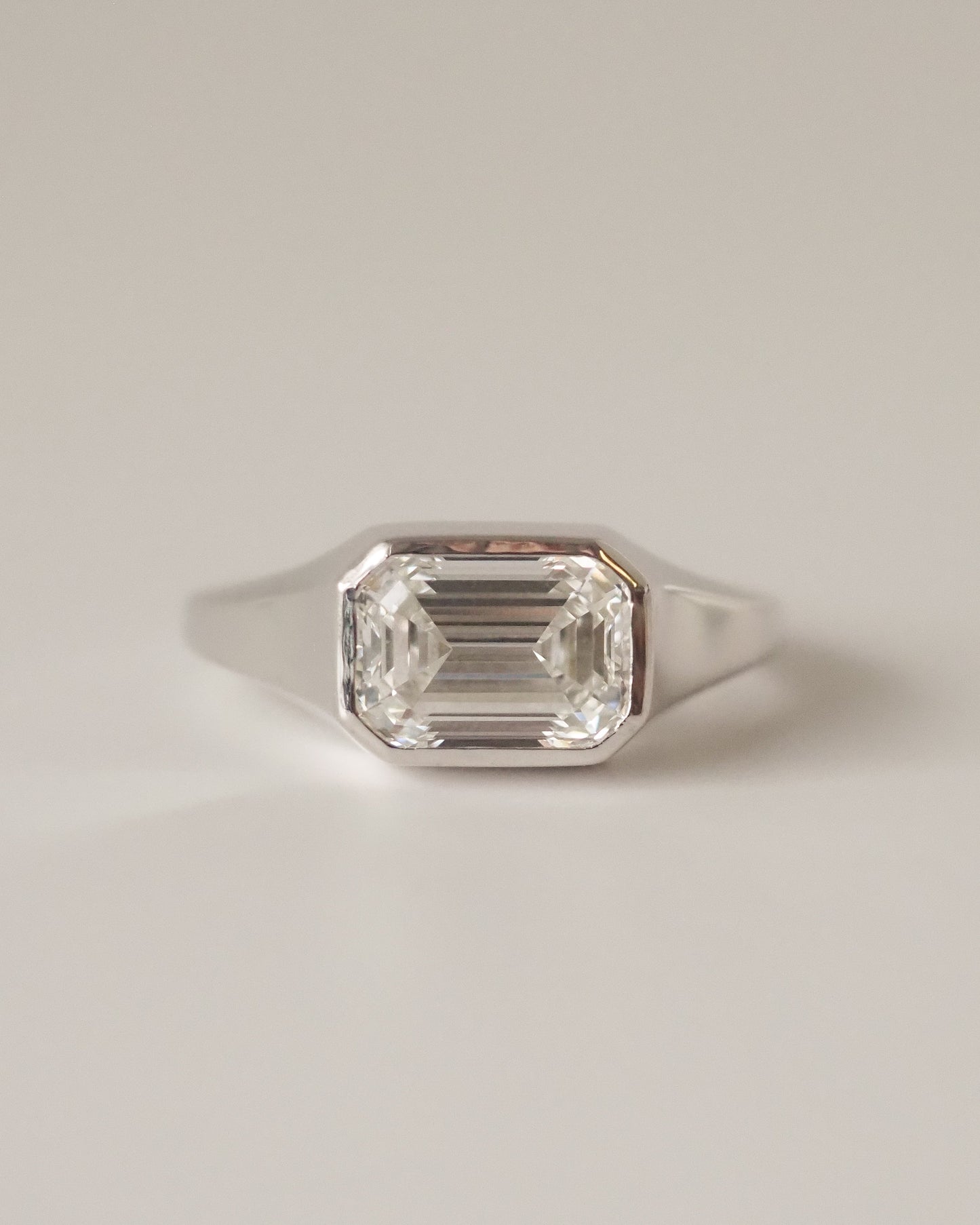 Round Swirl Semi Pave Engagement Ring – 1 CT Moissanite Diamond