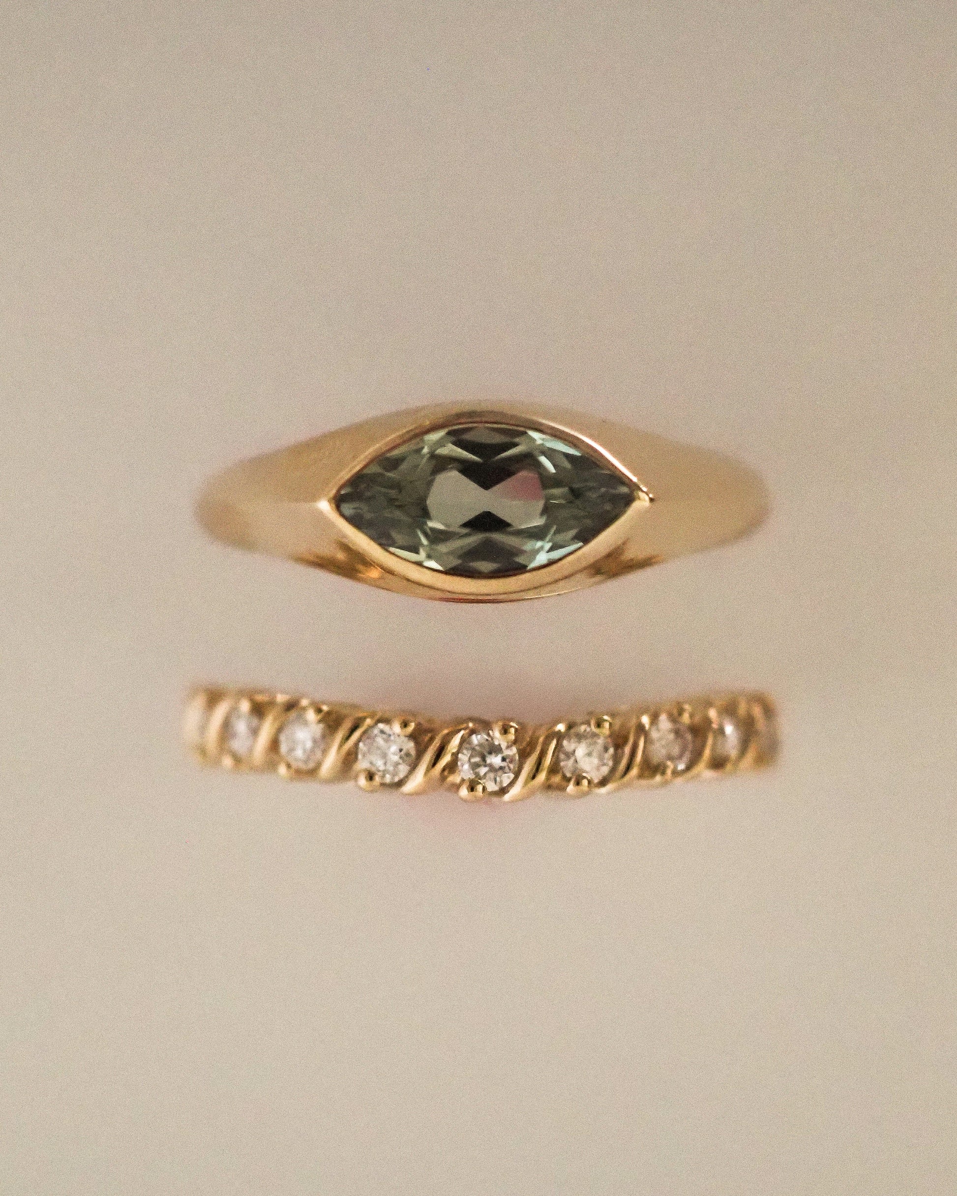 0.13 TCW Round Twisted Moissanite Wedding Band