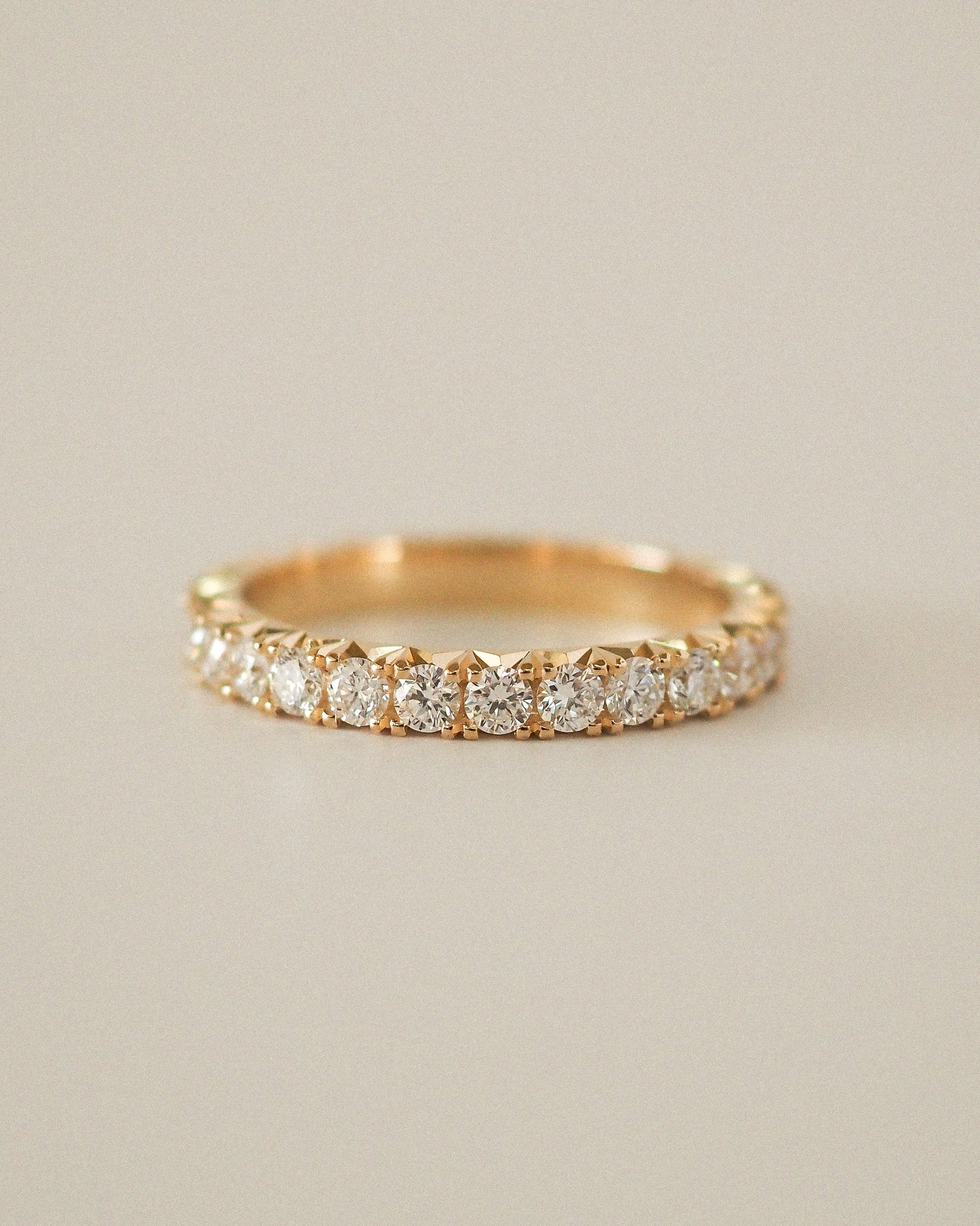 0.13 TCW Round Twisted Moissanite Wedding Band