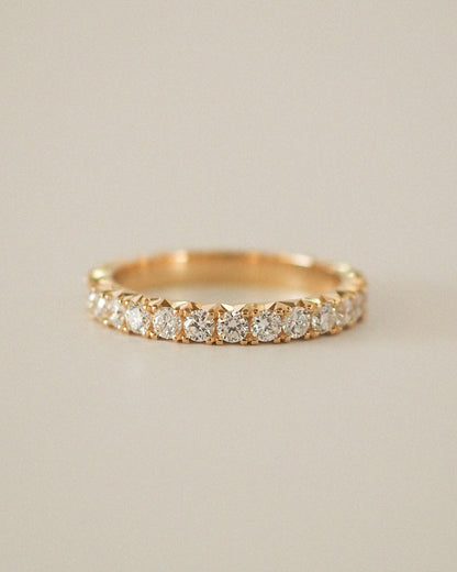0.13 TCW Round Twisted Moissanite Wedding Band