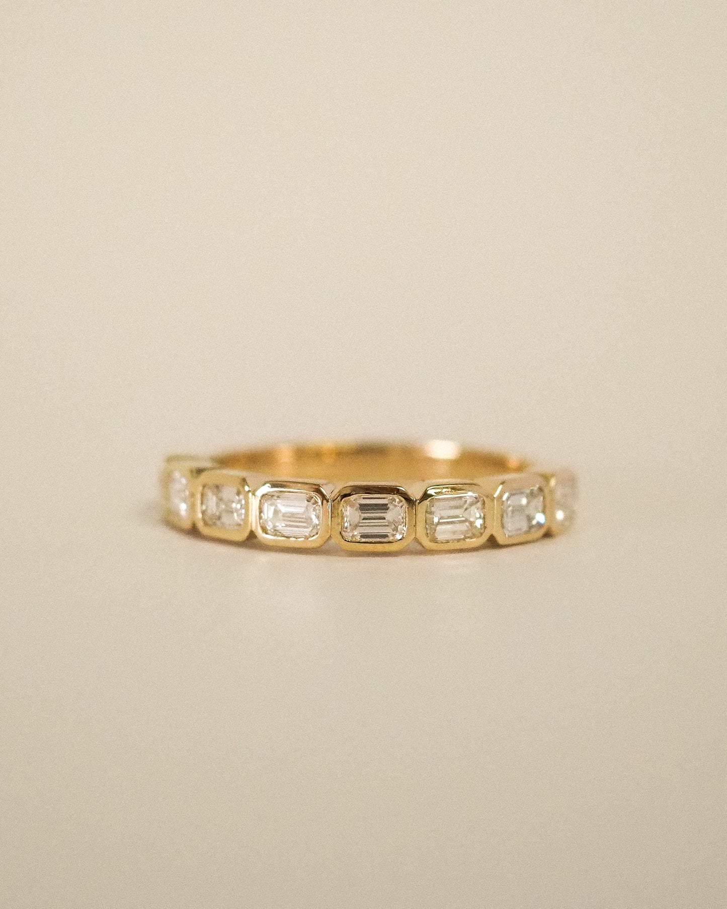 0.13 TCW Round Twisted Moissanite Wedding Band