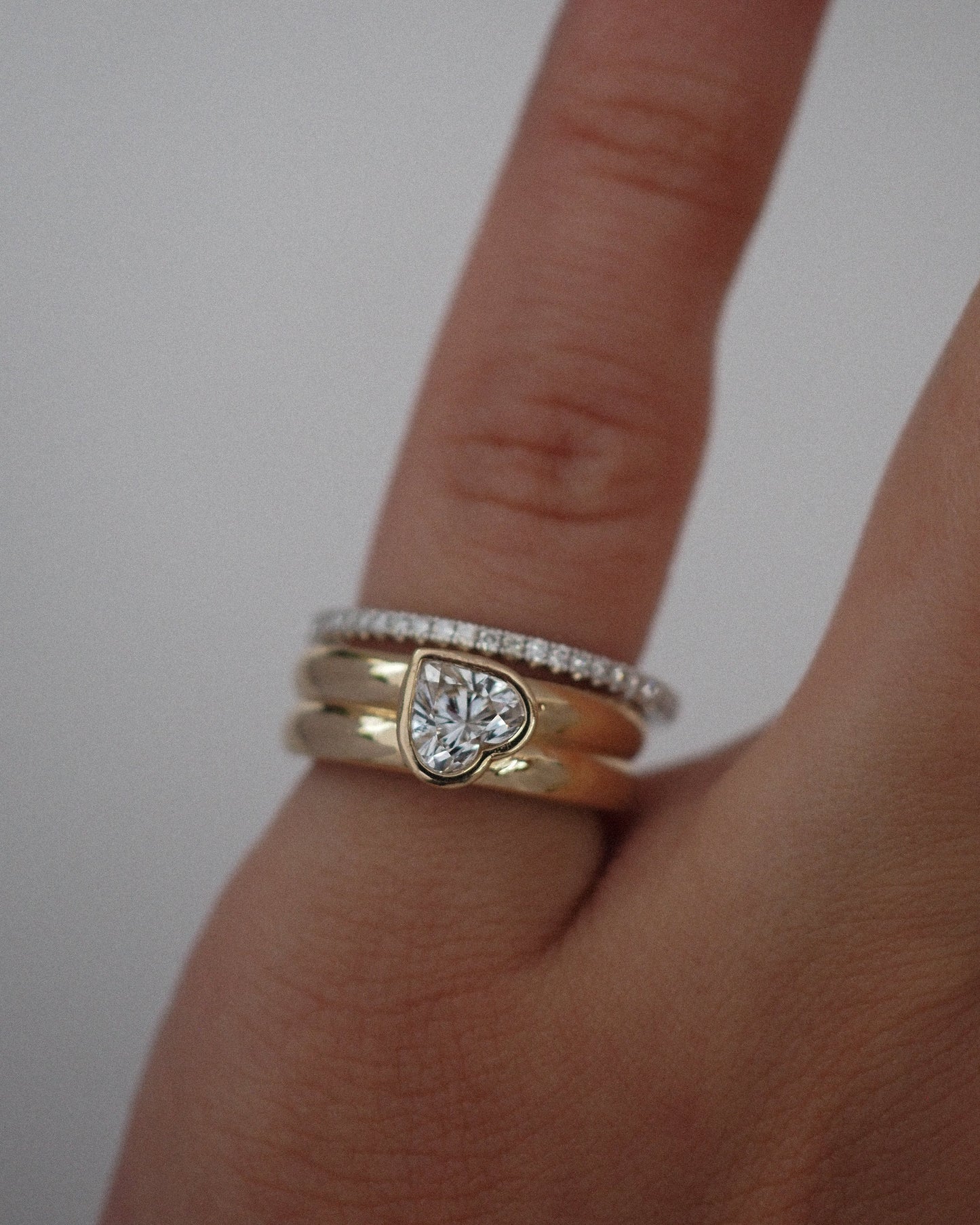 0.13 TCW Round Twisted Moissanite Wedding Band