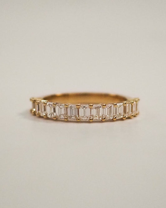 0.13 TCW Round Twisted Moissanite Wedding Band