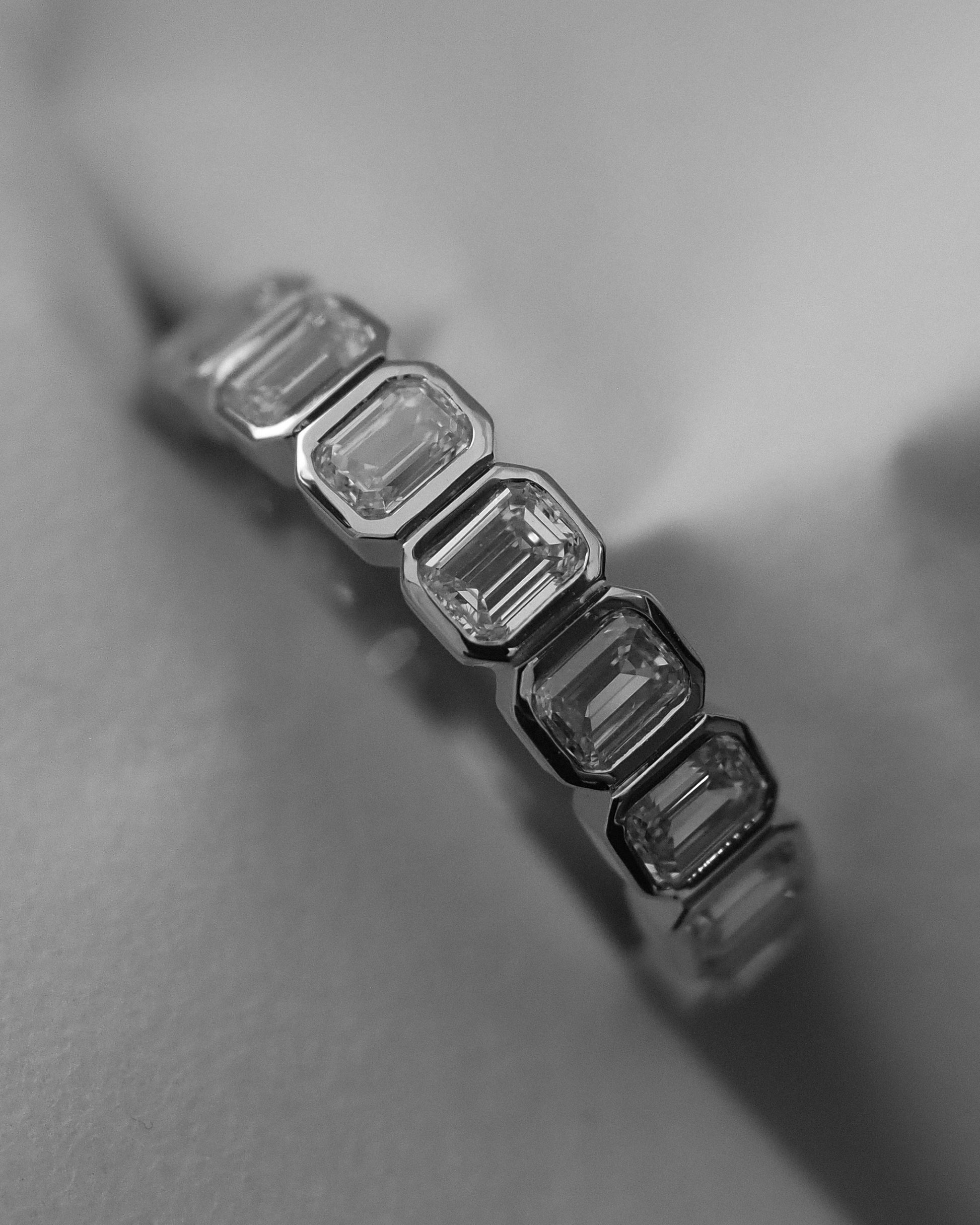 0.13 TCW Round Twisted Moissanite Wedding Band