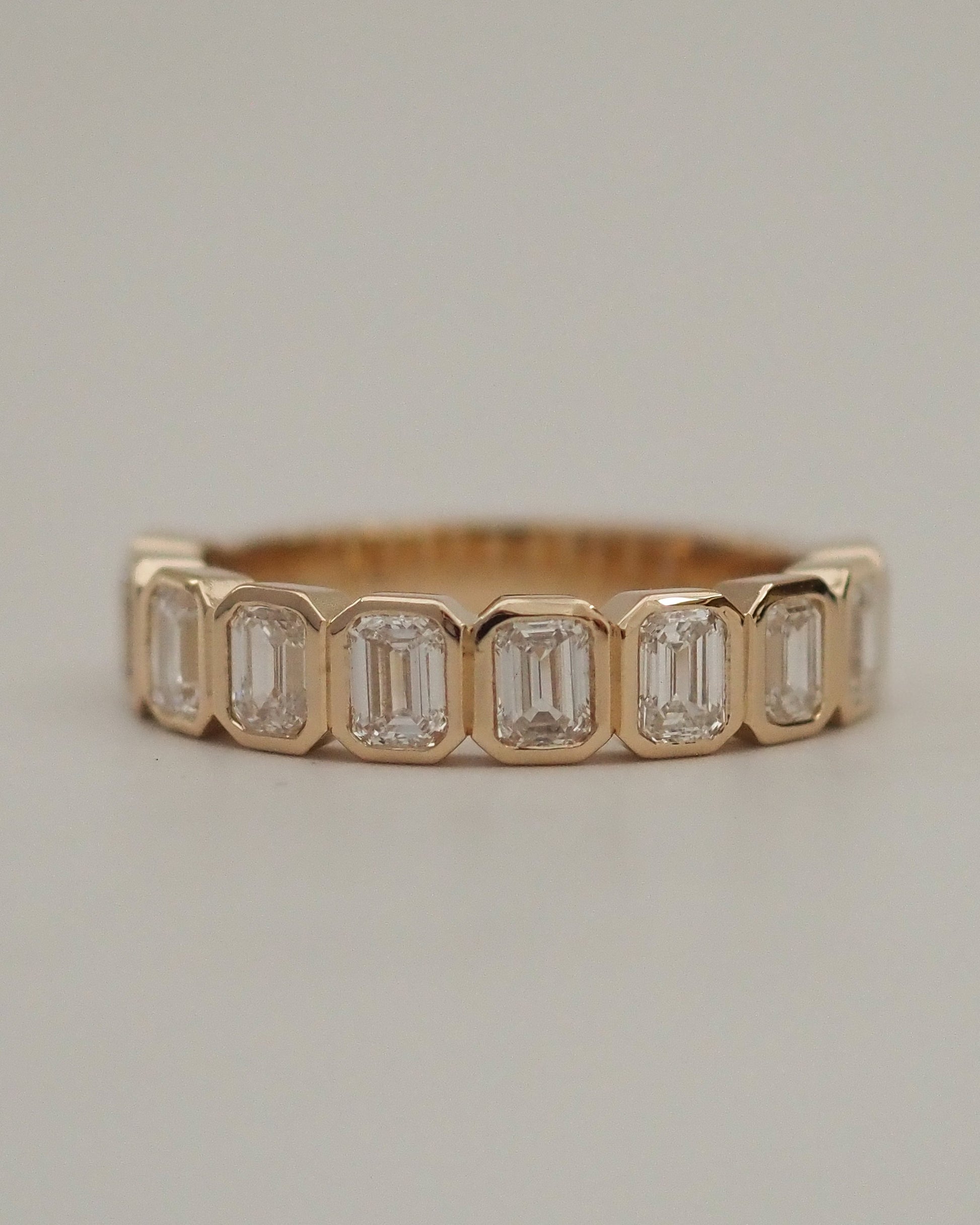 0.13 TCW Round Twisted Moissanite Wedding Band