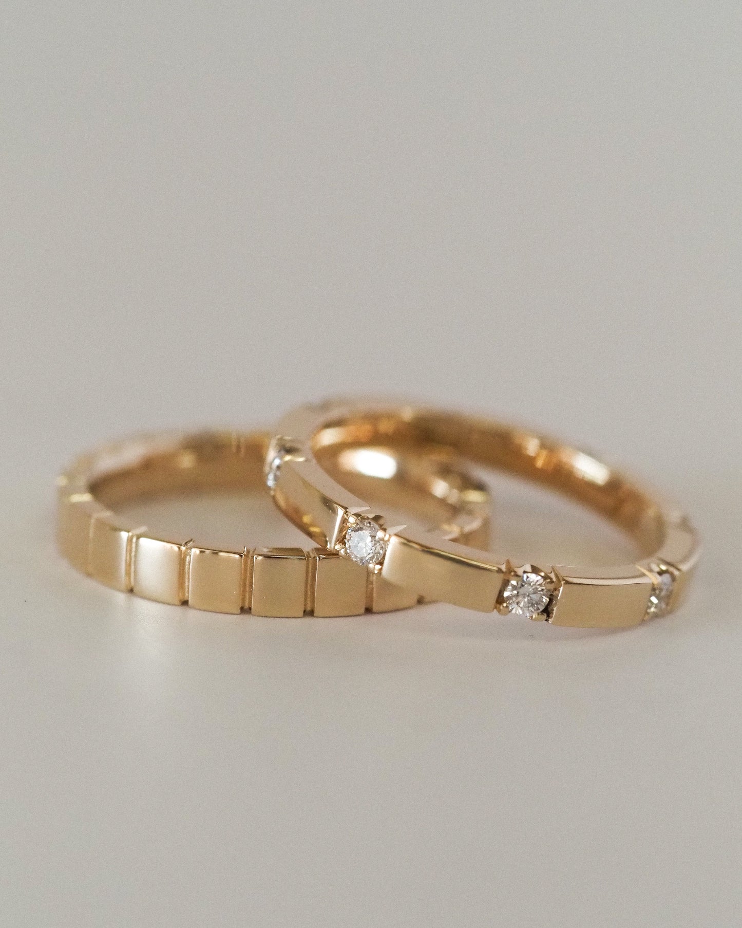 0.13 TCW Round Twisted Moissanite Wedding Band