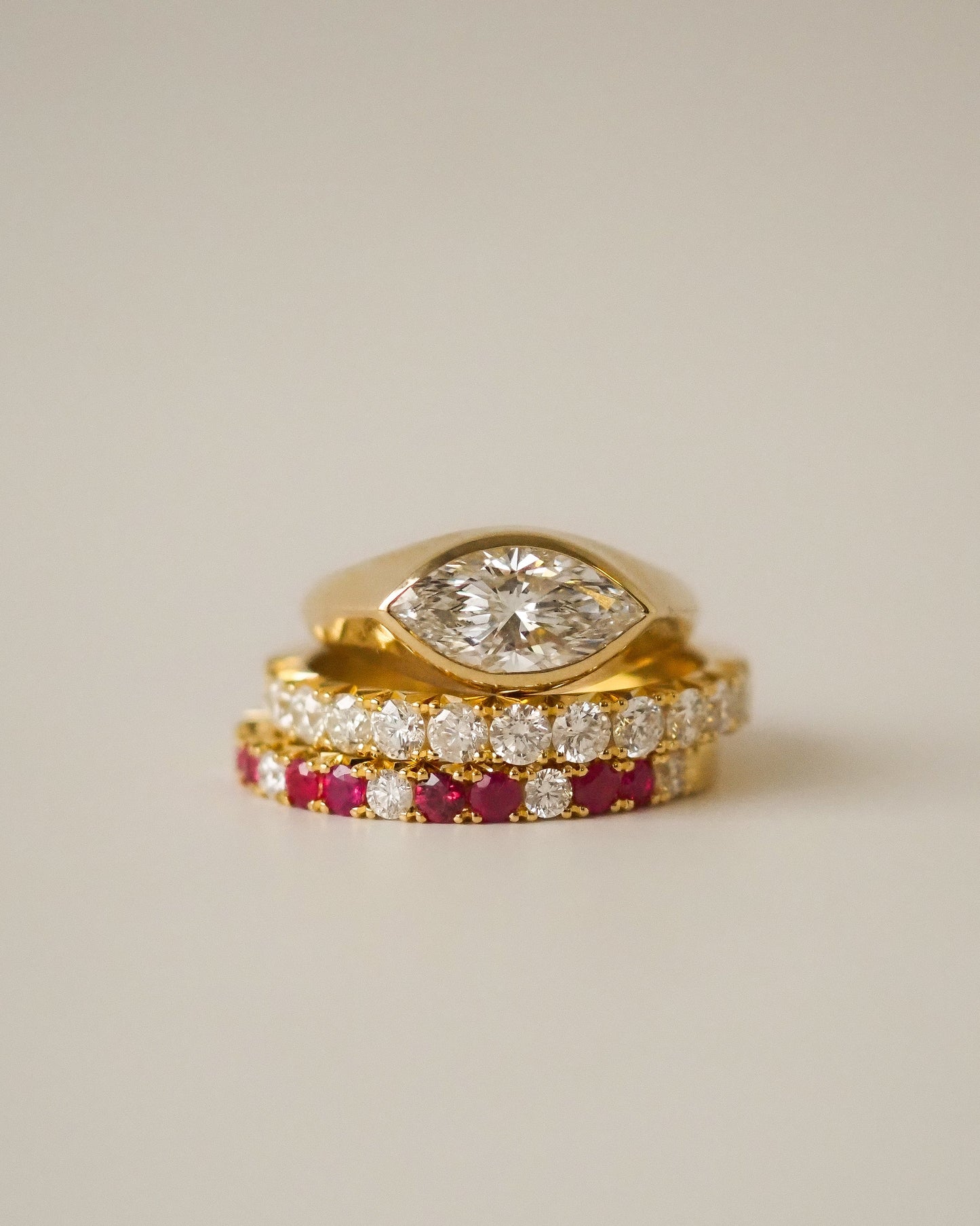 0.13 TCW Round Twisted Moissanite Wedding Band