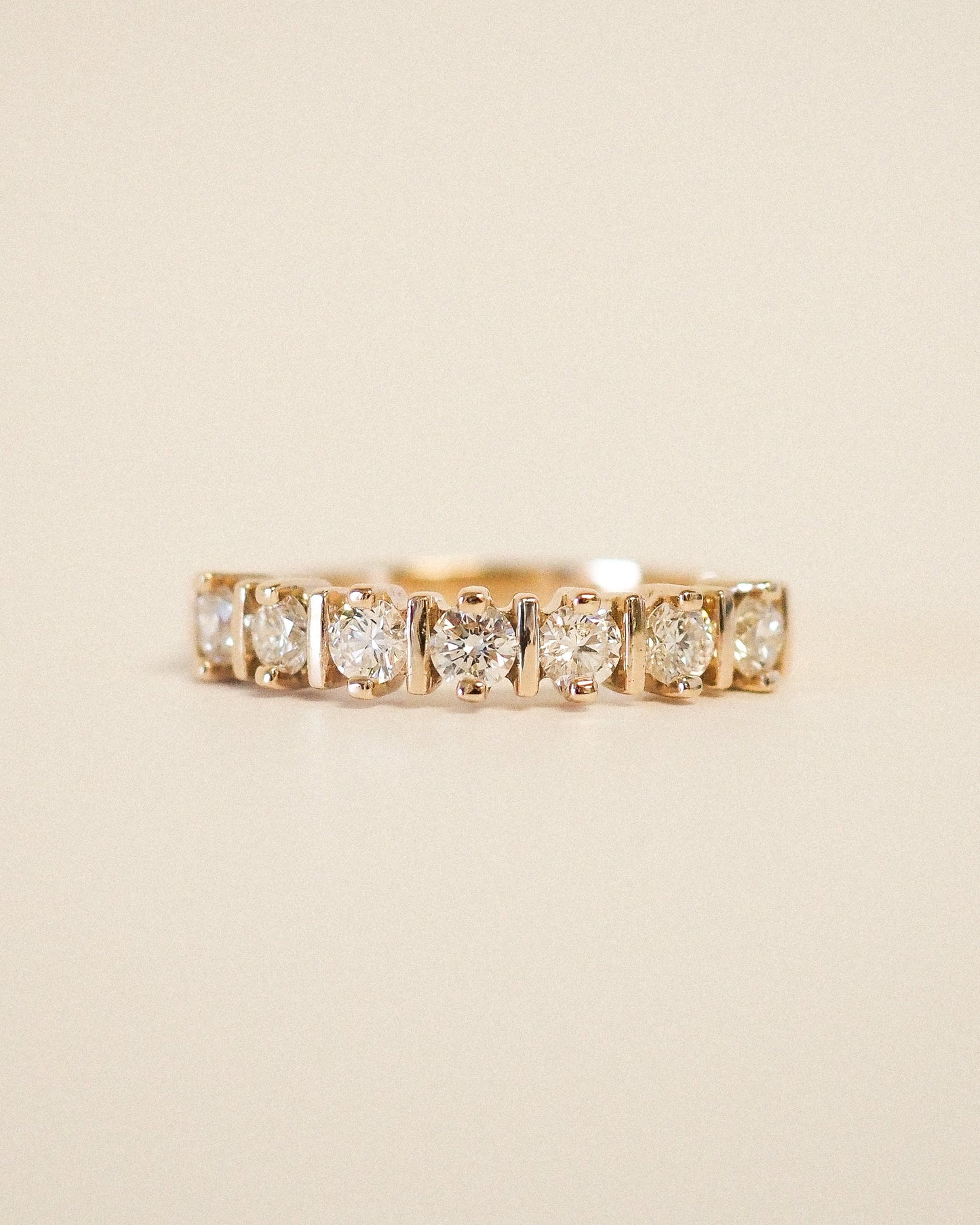 0.13 TCW Round Twisted Moissanite Wedding Band