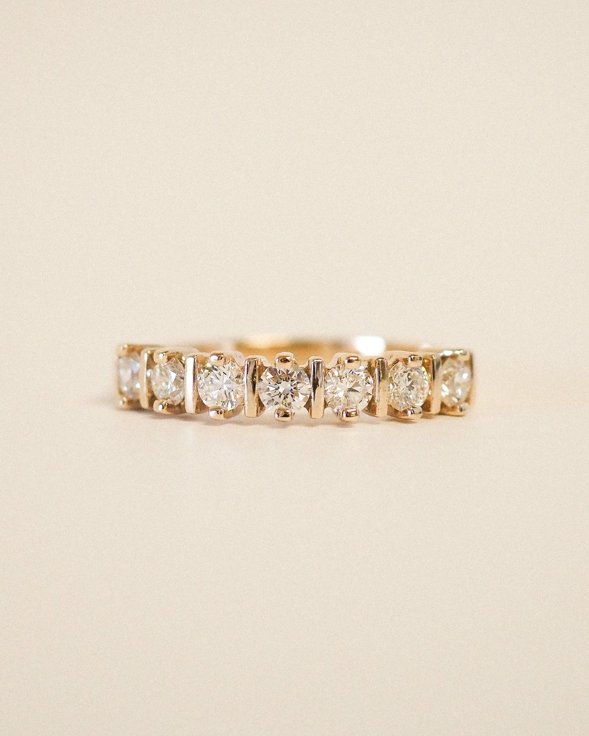 0.13 TCW Round Twisted Moissanite Wedding Band