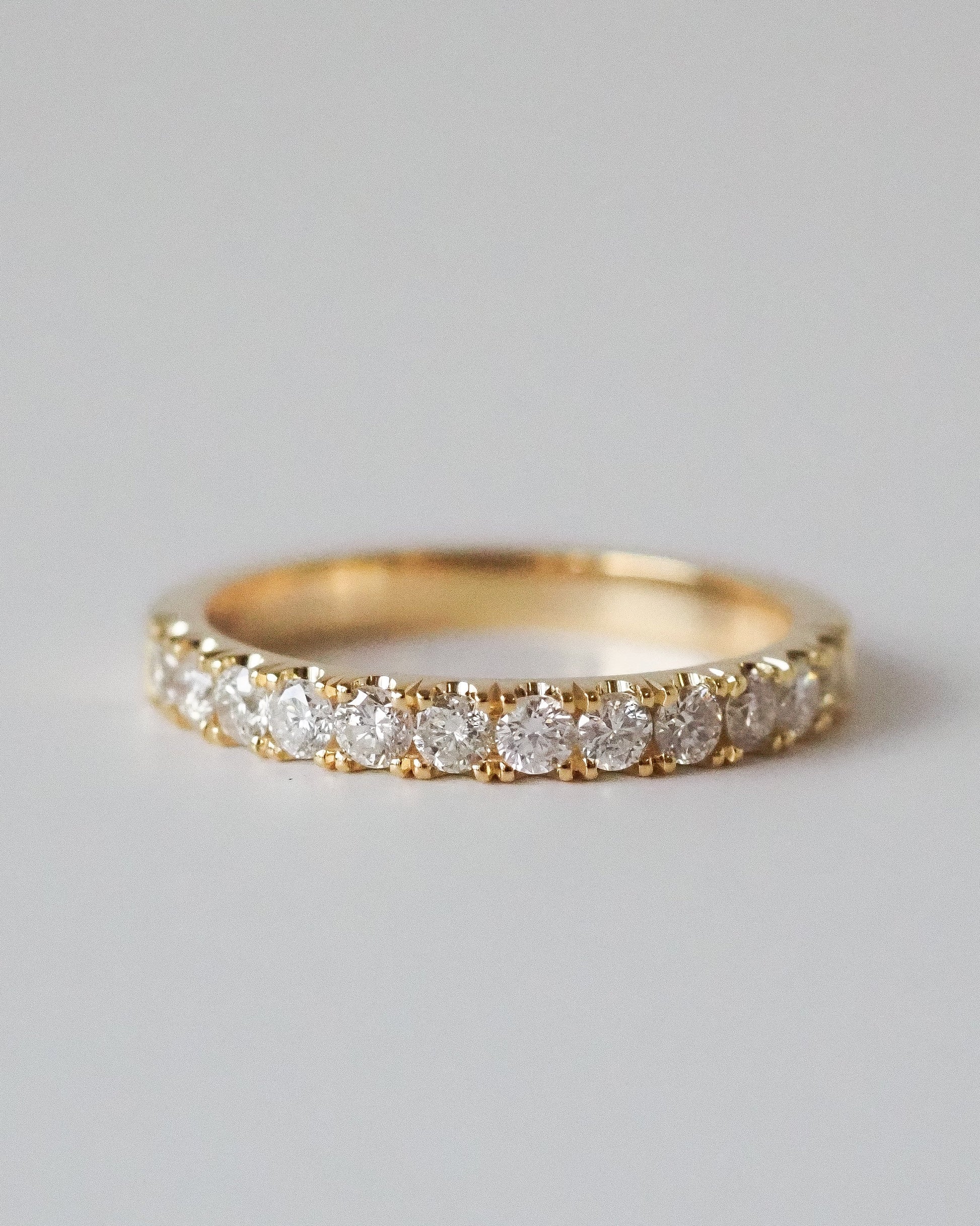0.13 TCW Round Twisted Moissanite Wedding Band