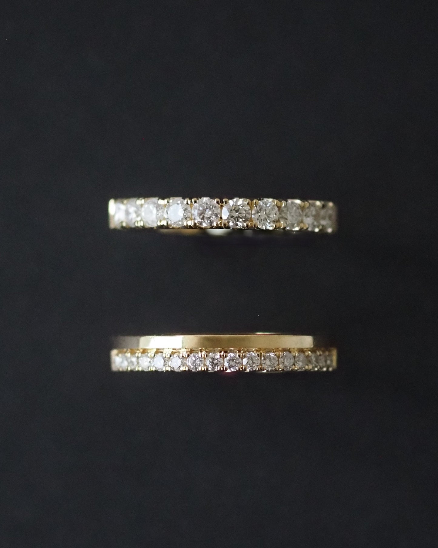 0.13 TCW Round Twisted Moissanite Wedding Band