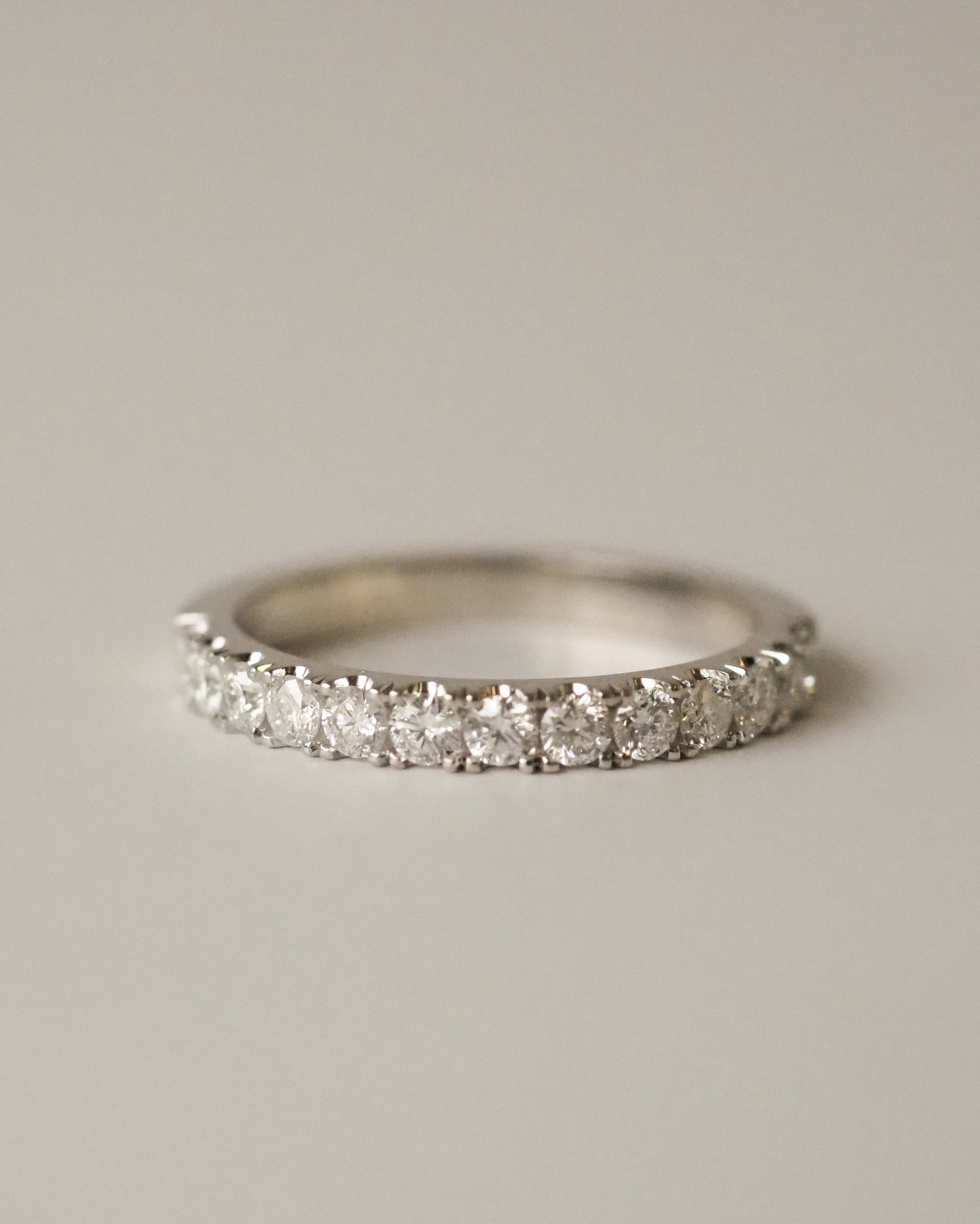 0.13 TCW Round Twisted Moissanite Wedding Band