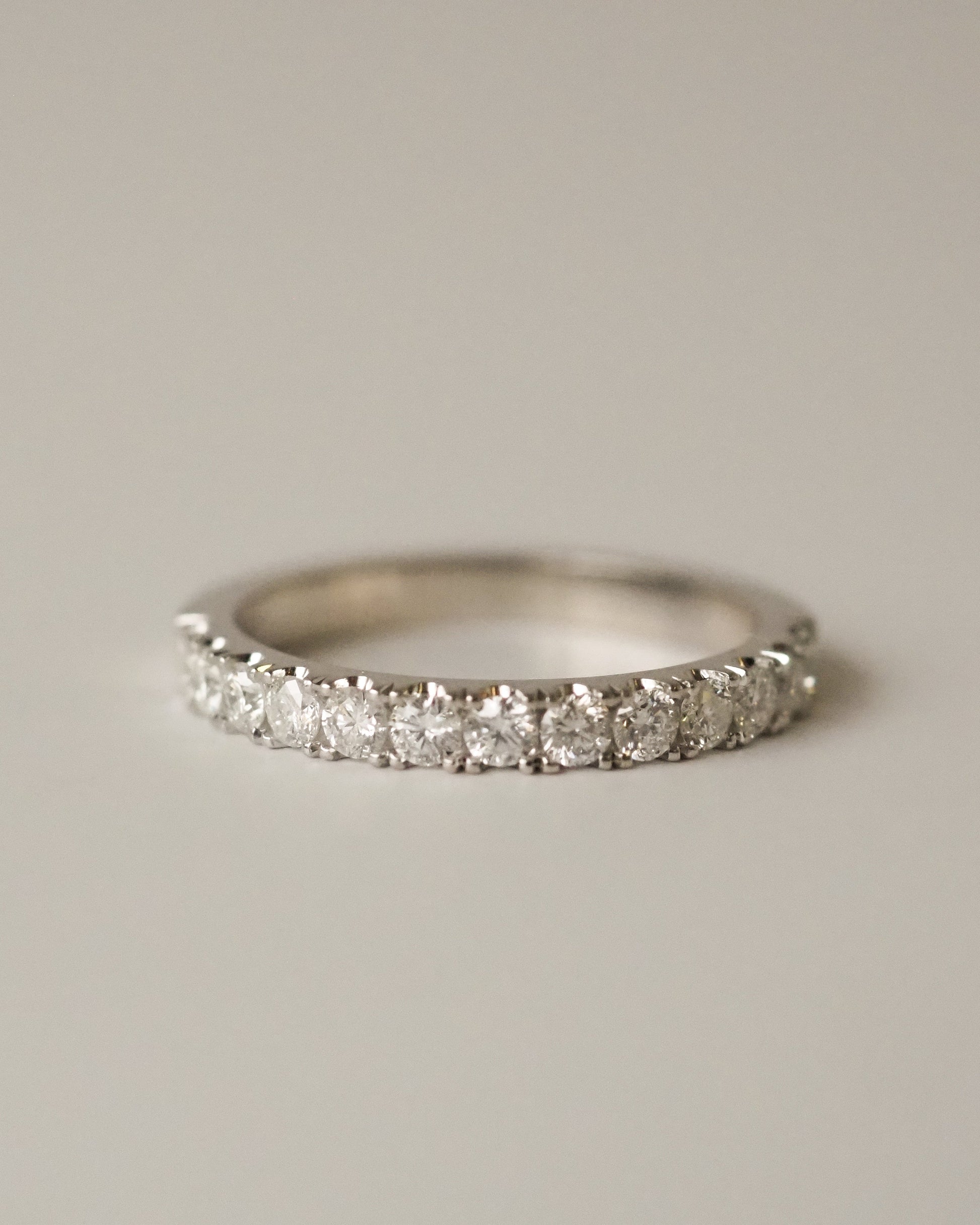 0.13 TCW Round Twisted Moissanite Wedding Band