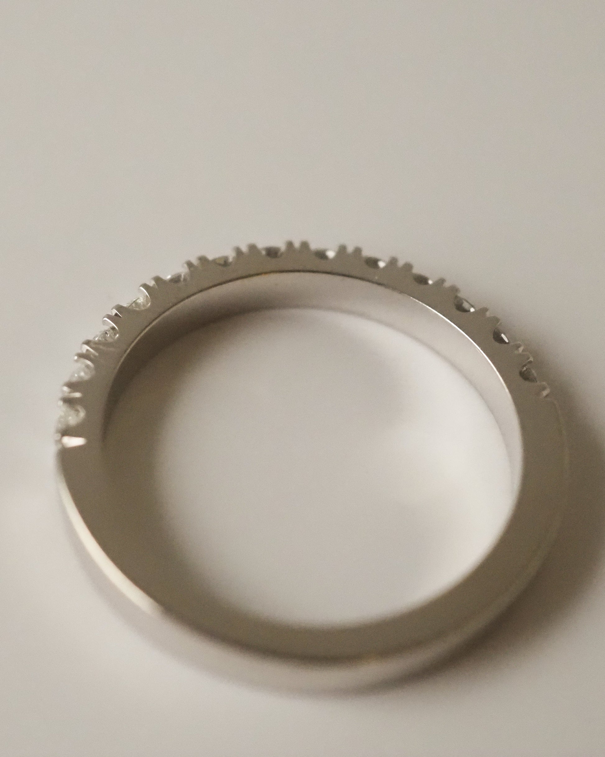 0.13 TCW Round Twisted Moissanite Wedding Band