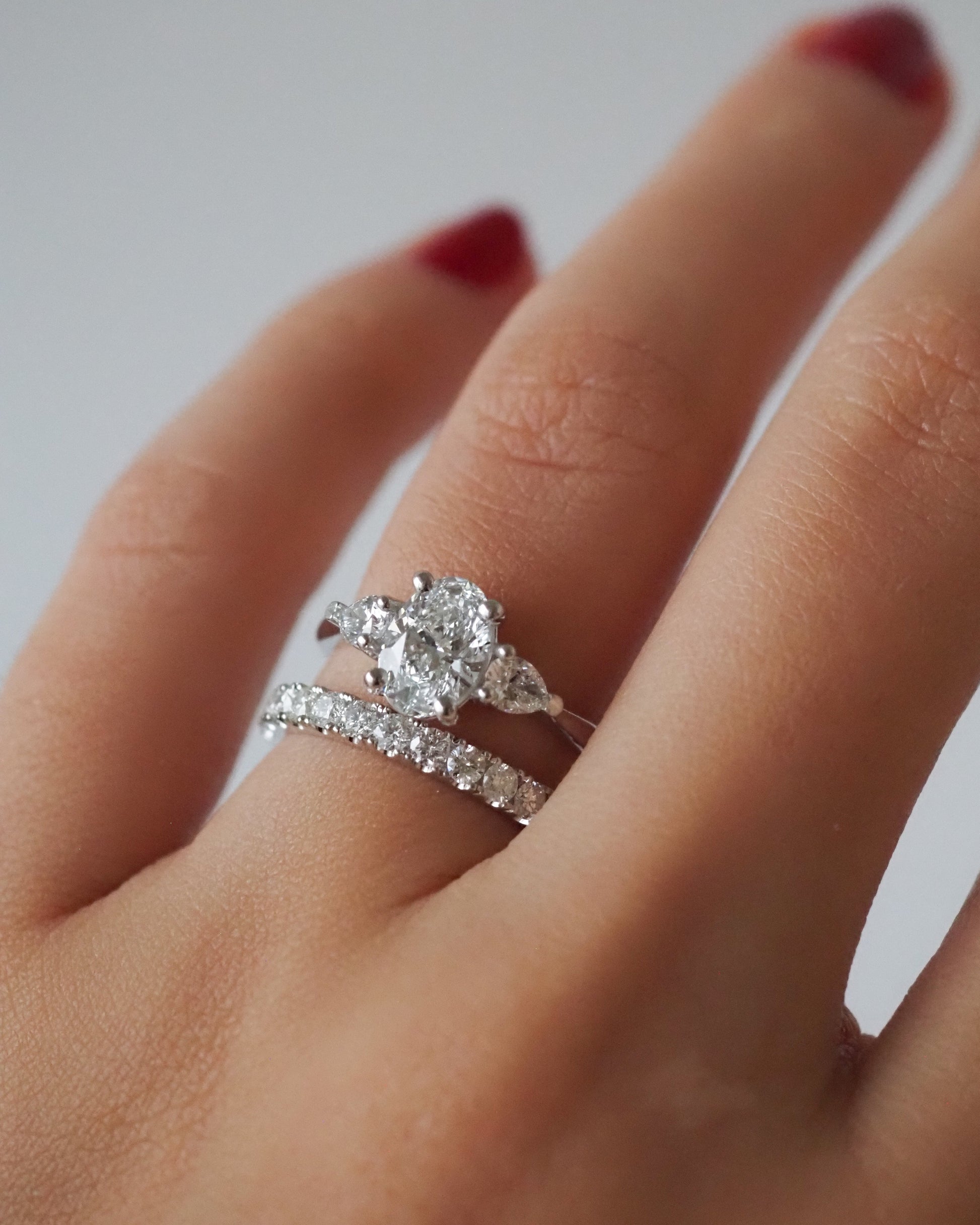0.13 TCW Round Twisted Moissanite Wedding Band