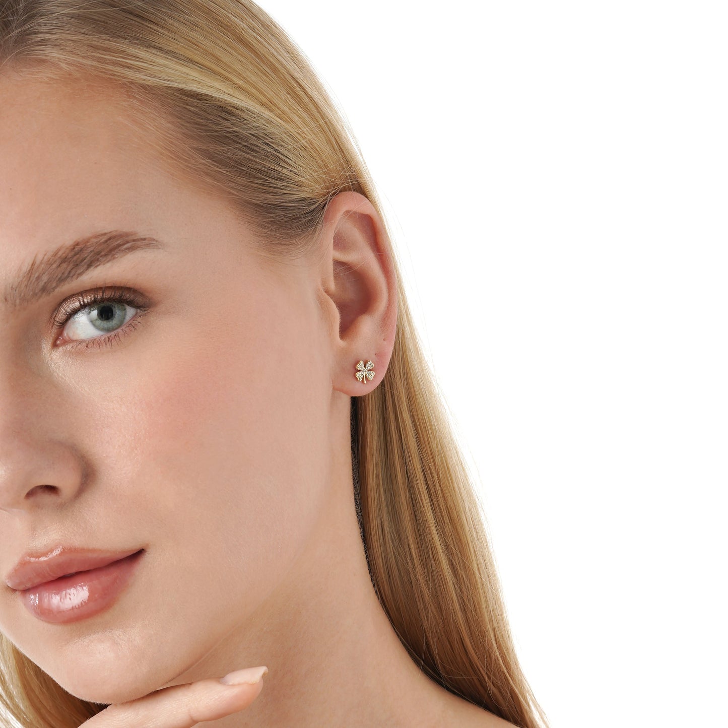 1.0 CT Round Bezel Solitaire Lab Grown Diamond Earrings