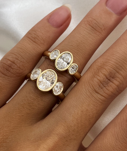 Round Swirl Semi Pave Engagement Ring – 1 CT Moissanite Diamond