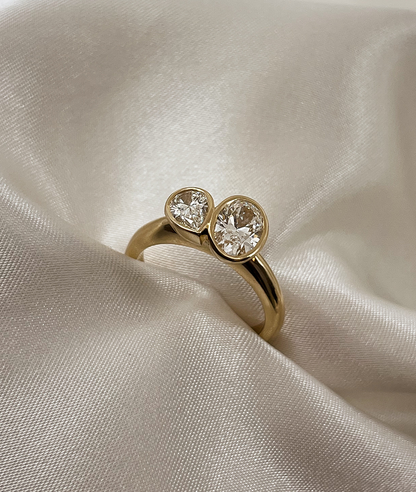 Round Swirl Semi Pave Engagement Ring – 1 CT Moissanite Diamond