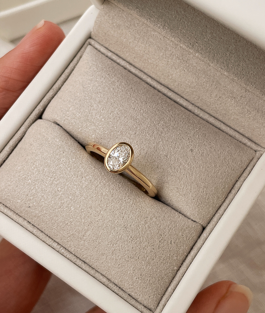Round Swirl Semi Pave Engagement Ring – 1 CT Moissanite Diamond