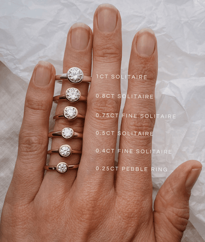 Round Swirl Semi Pave Engagement Ring – 1 CT Moissanite Diamond