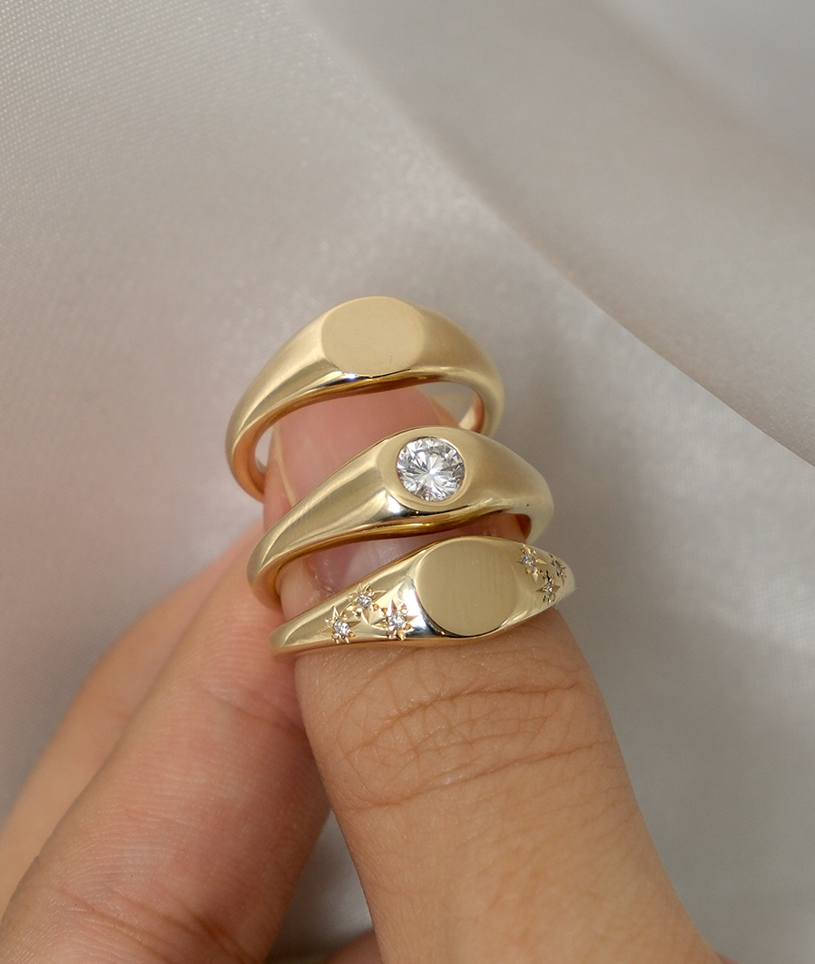Round Swirl Semi Pave Engagement Ring – 1 CT Moissanite Diamond
