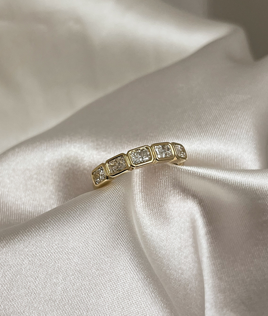 Round Swirl Semi Pave Engagement Ring – 1 CT Moissanite Diamond