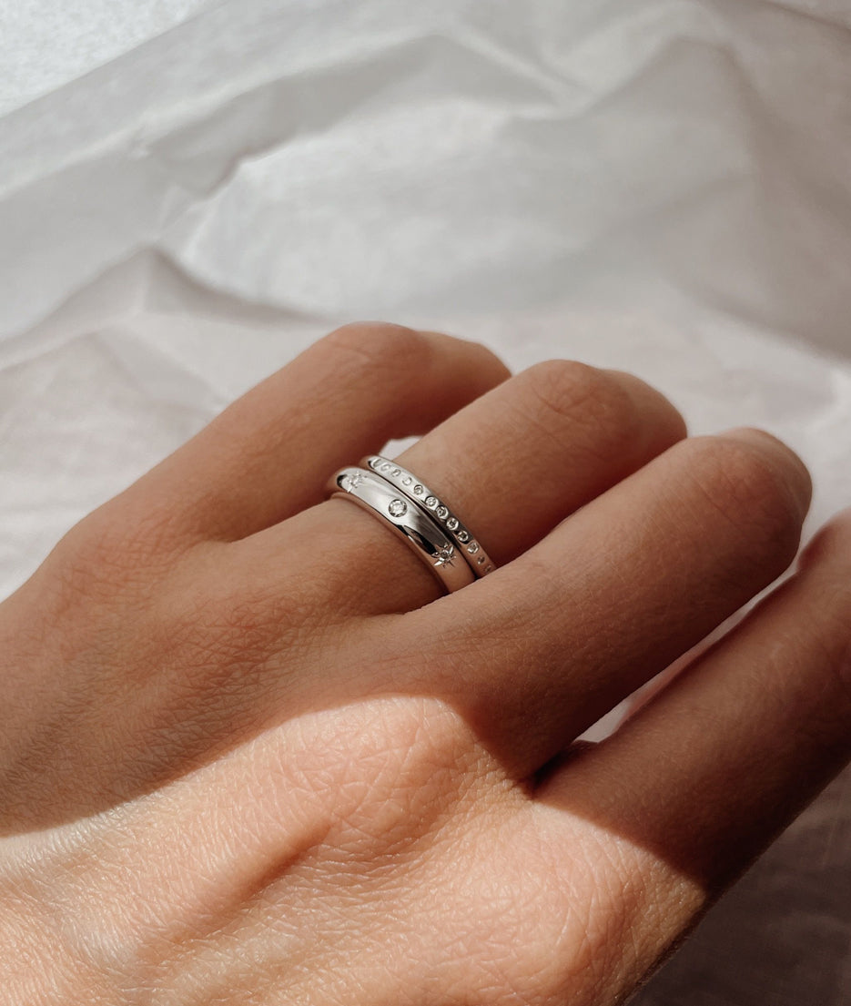 Round Swirl Semi Pave Engagement Ring – 1 CT Moissanite Diamond