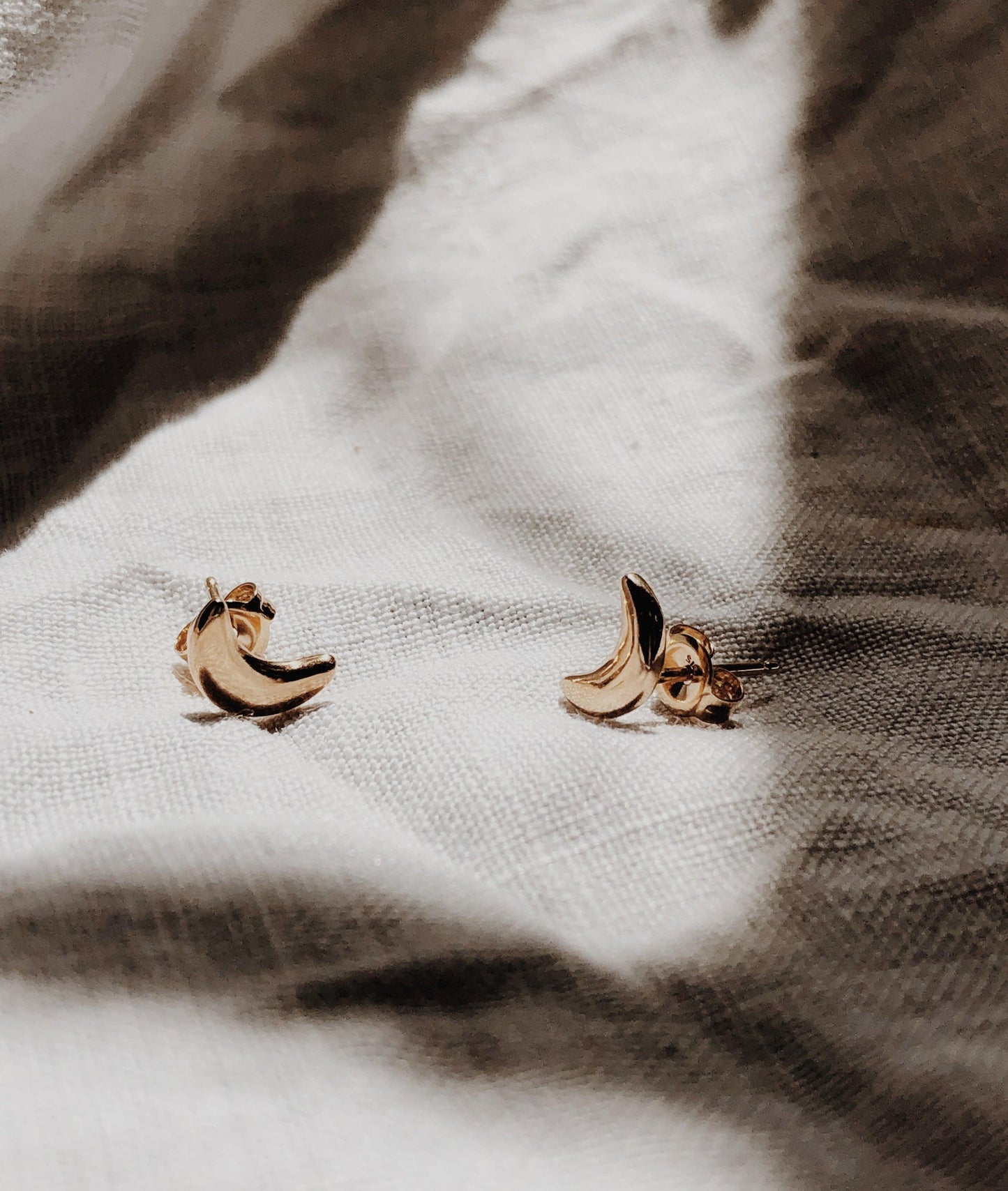 Tiny Moon Studs
