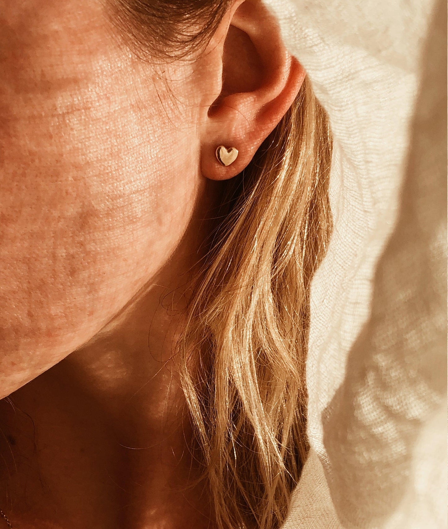 Solid Heart Studs