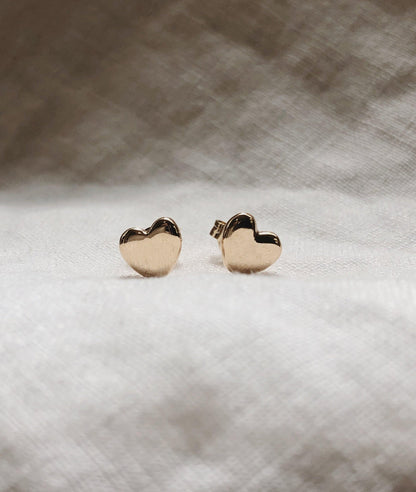 Solid Heart Studs