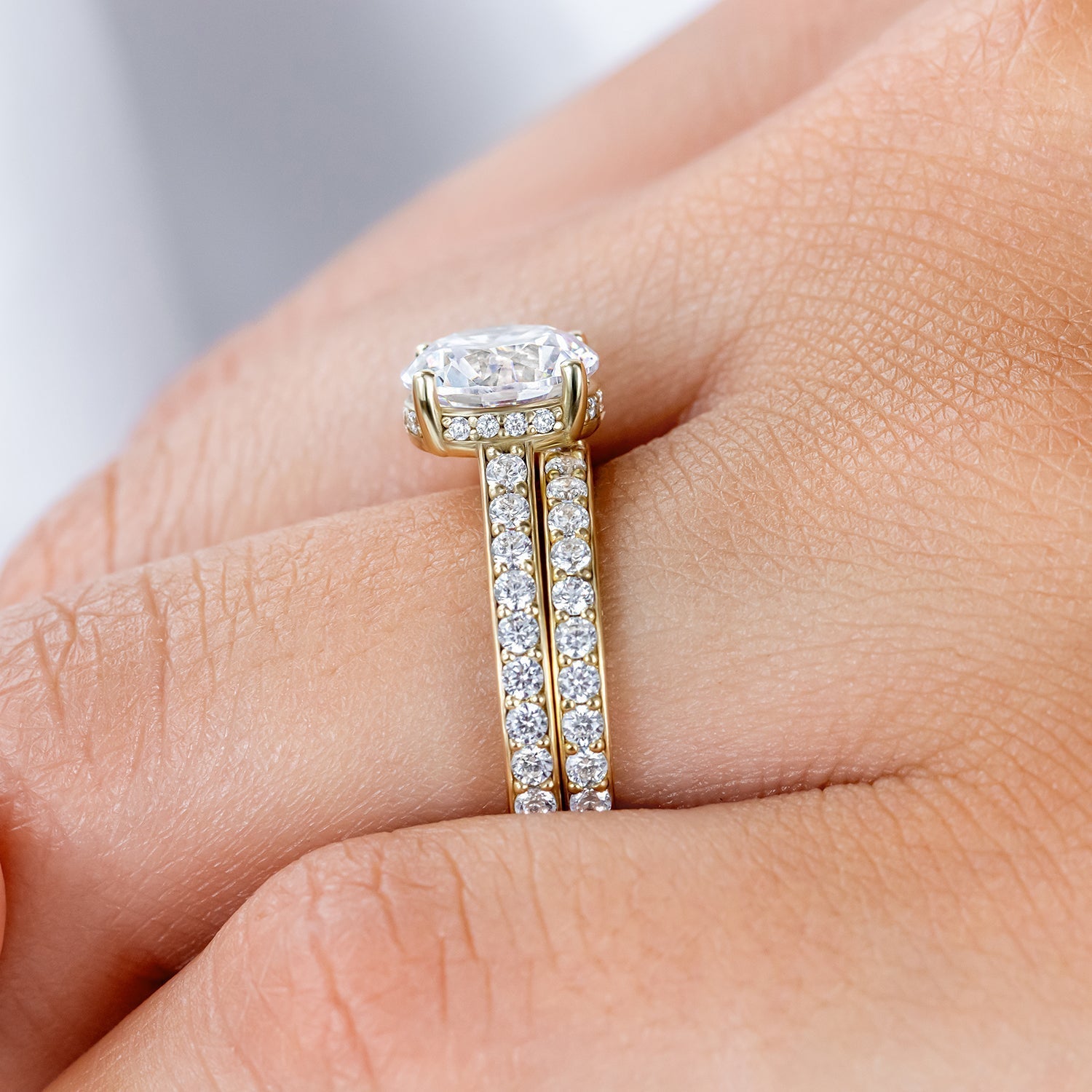 0.37 CT Round Full Eternity Lab Grown Diamond Wedding Band