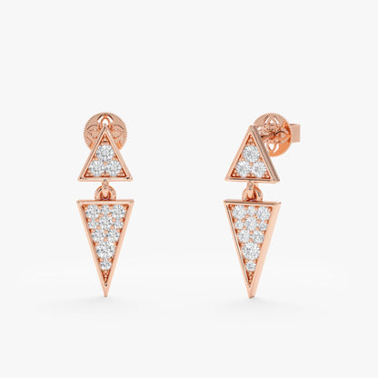 1.0 CT Round Bezel Solitaire Lab Grown Diamond Earrings