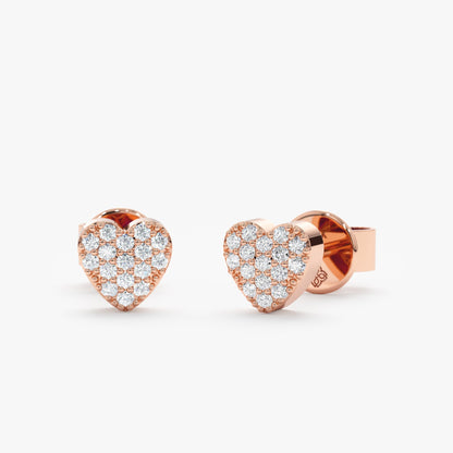 1.0 CT Round Bezel Solitaire Lab Grown Diamond Earrings
