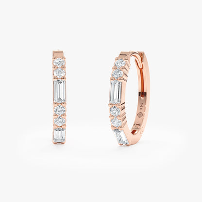 1.0 CT Round Bezel Solitaire Lab Grown Diamond Earrings