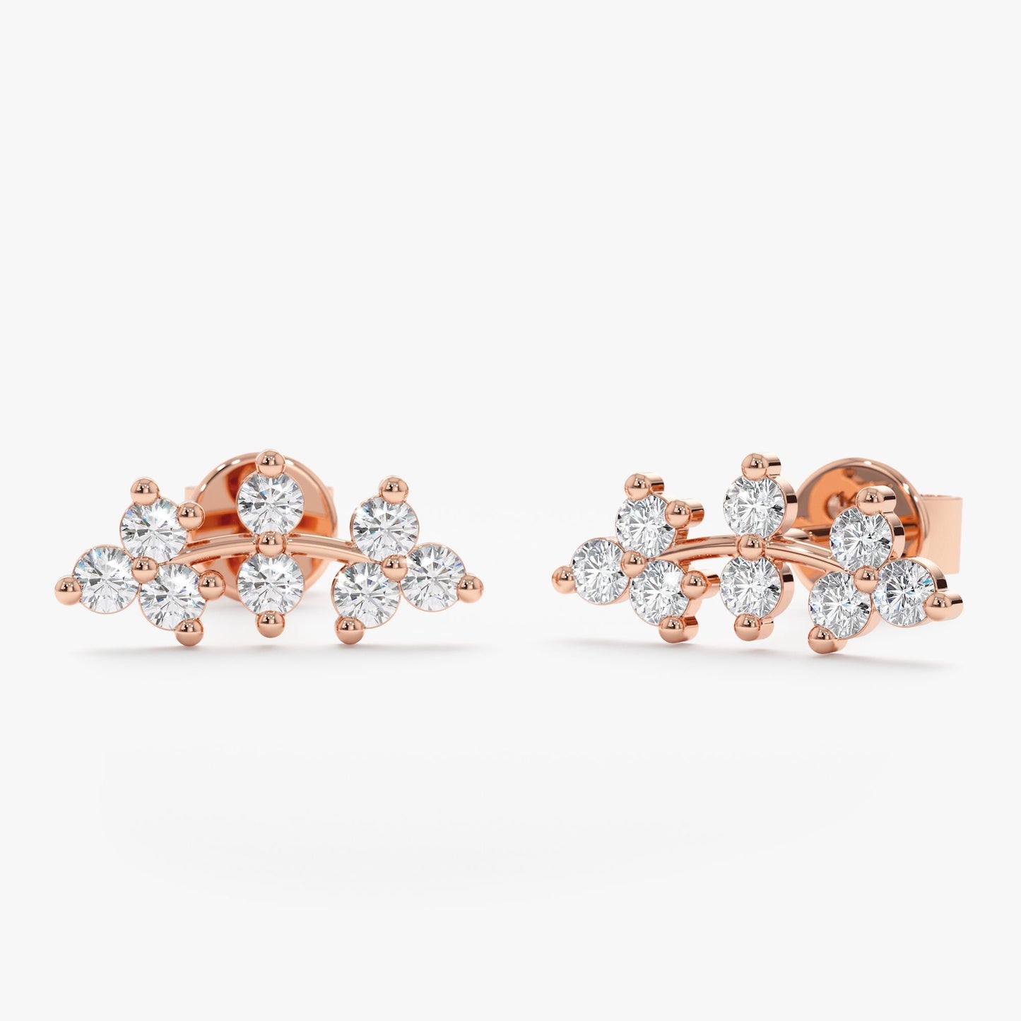 1.0 CT Round Bezel Solitaire Lab Grown Diamond Earrings