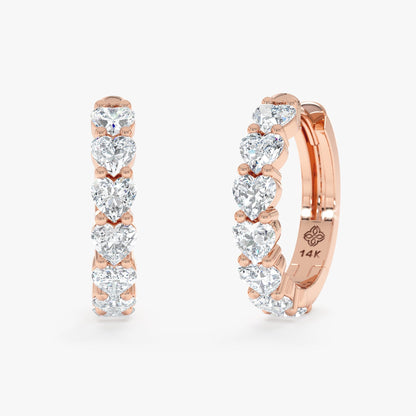 1.0 CT Round Bezel Solitaire Lab Grown Diamond Earrings