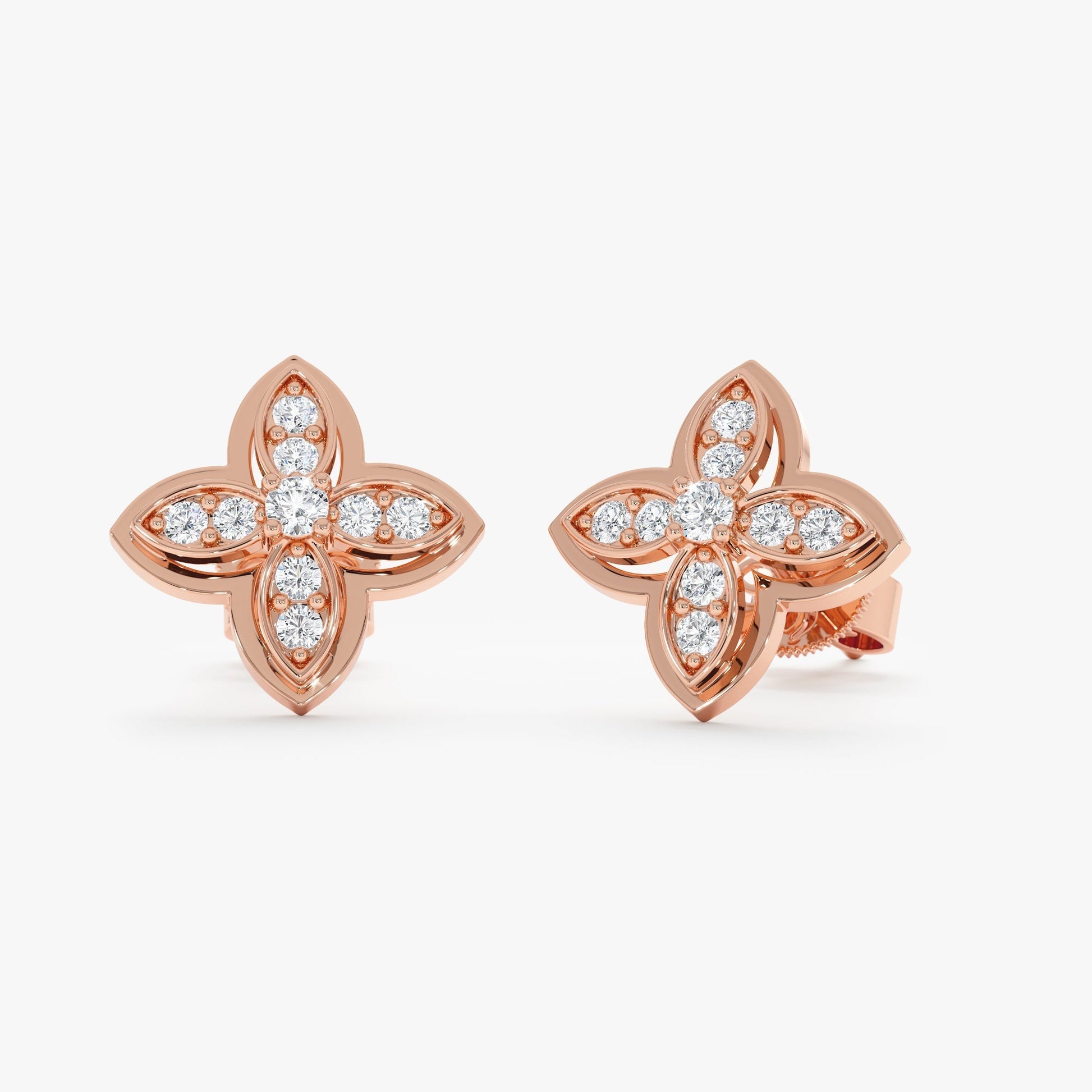 1.0 CT Round Bezel Solitaire Lab Grown Diamond Earrings