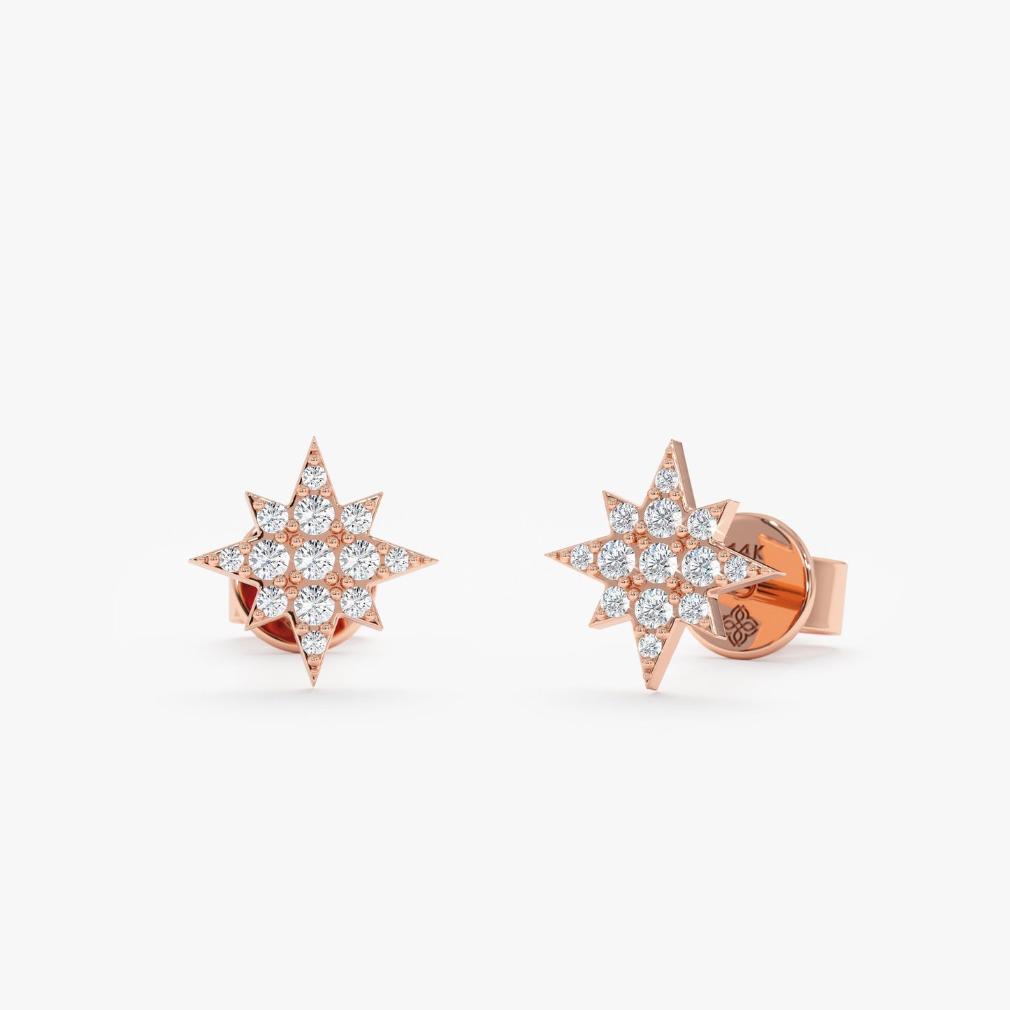 1.0 CT Round Bezel Solitaire Lab Grown Diamond Earrings
