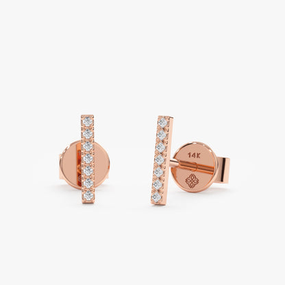 1.0 CT Round Bezel Solitaire Lab Grown Diamond Earrings