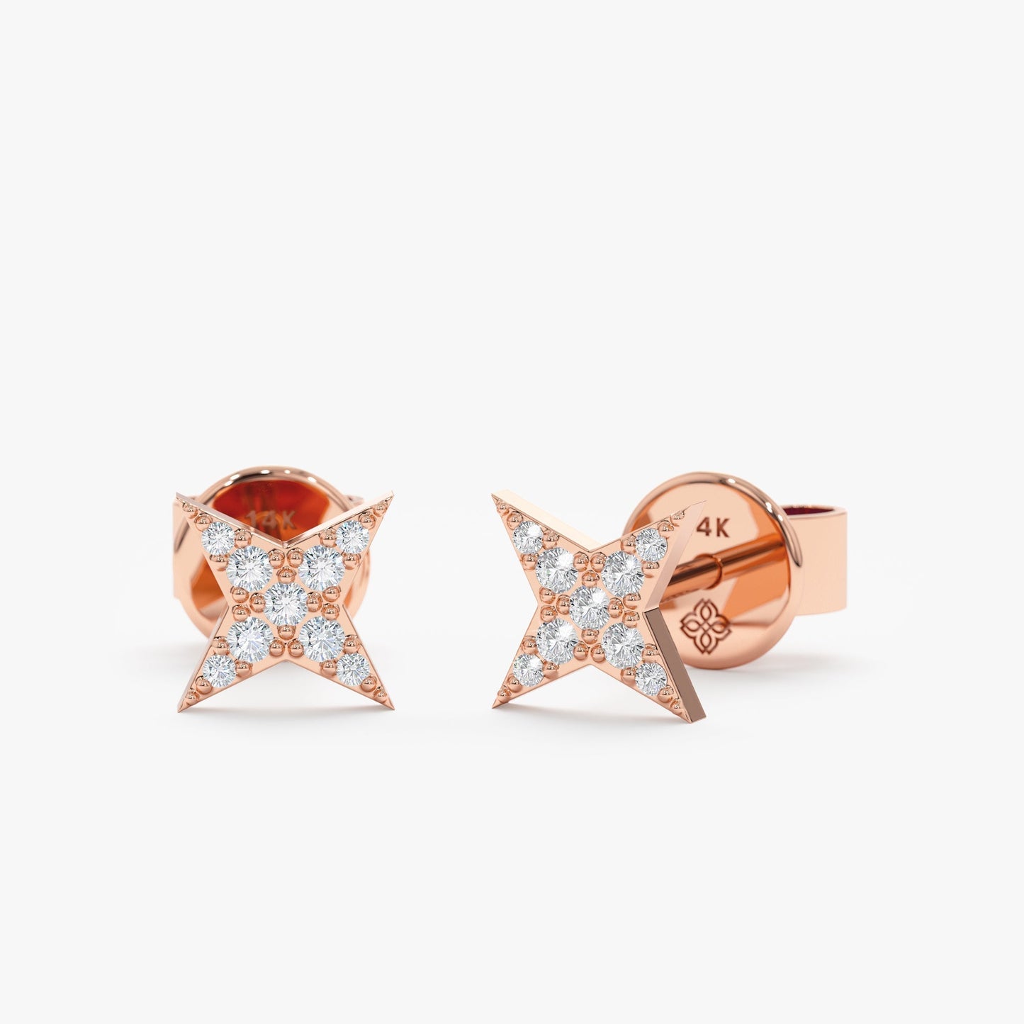 1.0 CT Round Bezel Solitaire Lab Grown Diamond Earrings