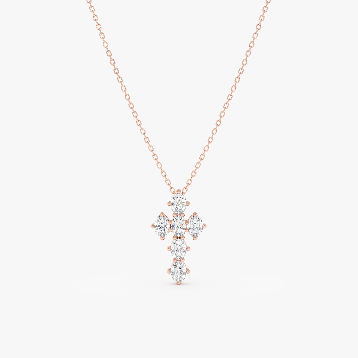 1.0 CT Round Bezel Solitaire Lab Grown Diamond Necklace