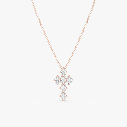 1.0 CT Round Bezel Solitaire Lab Grown Diamond Necklace