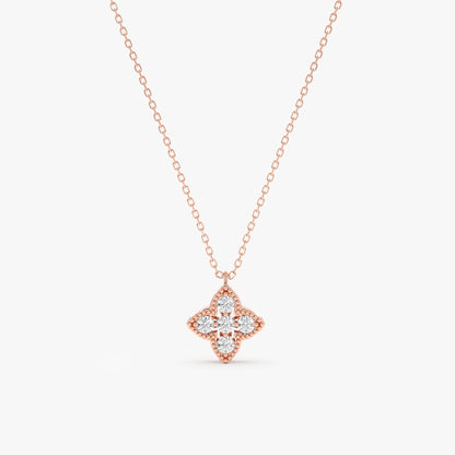 1.0 CT Round Bezel Solitaire Lab Grown Diamond Necklace