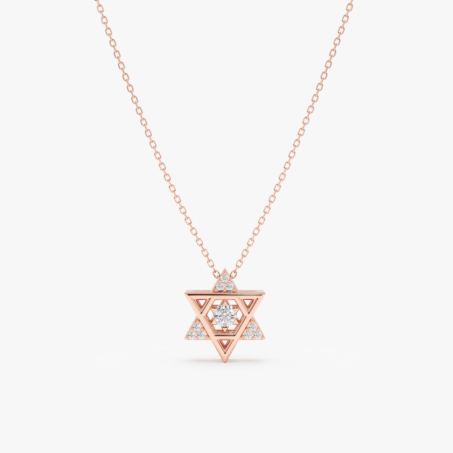 1.0 CT Round Bezel Solitaire Lab Grown Diamond Necklace