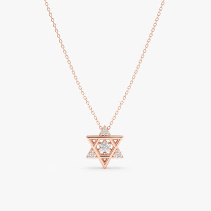 1.0 CT Round Bezel Solitaire Lab Grown Diamond Necklace