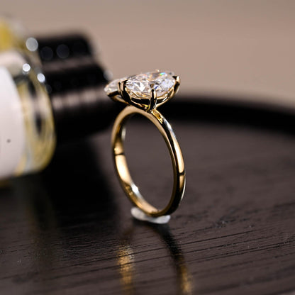 Round Halo, Pave & Split Shank Engagement Ring – 1.93 CT Lab Grown Diamond
