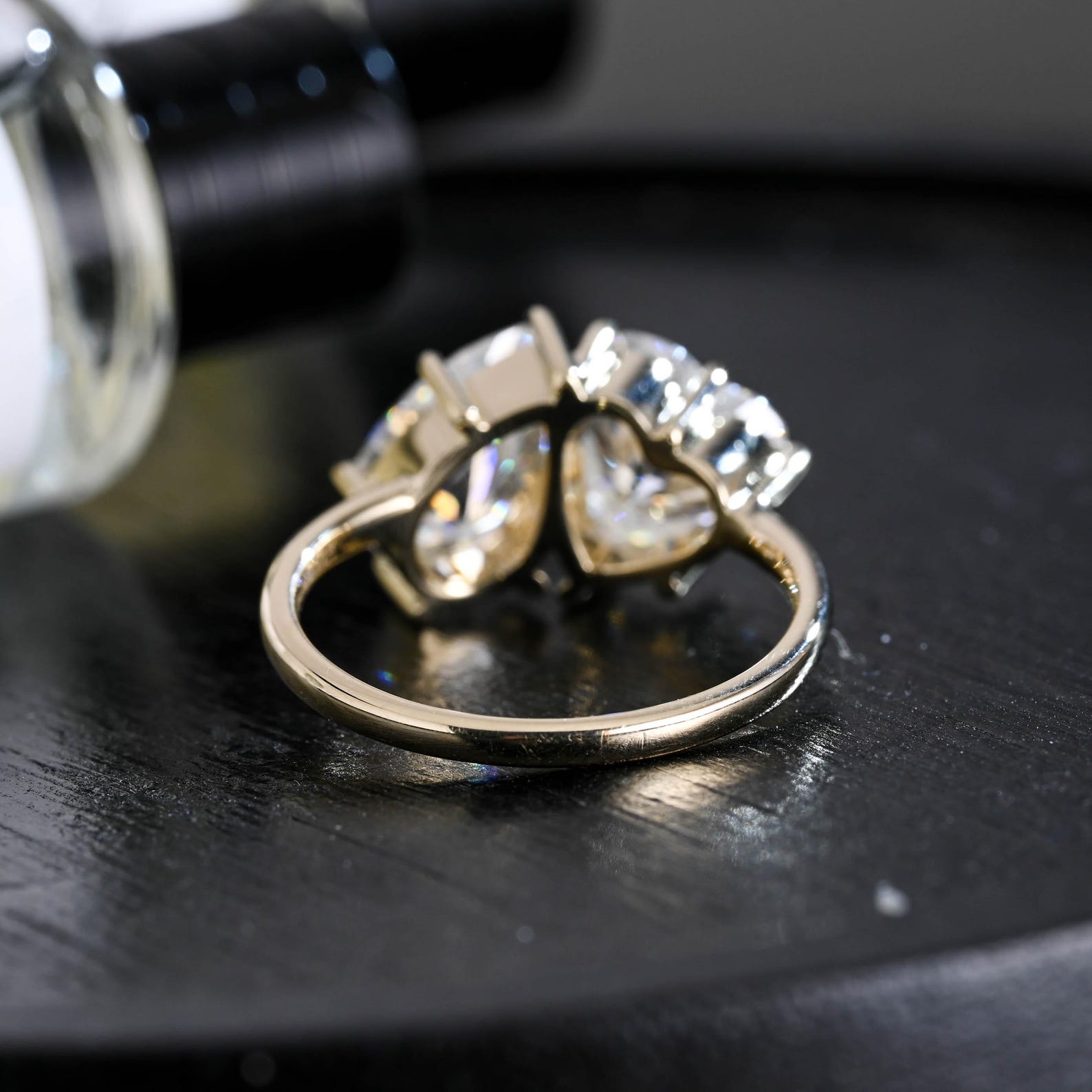 Round Halo, Pave & Split Shank Engagement Ring – 1.93 CT Lab Grown Diamond